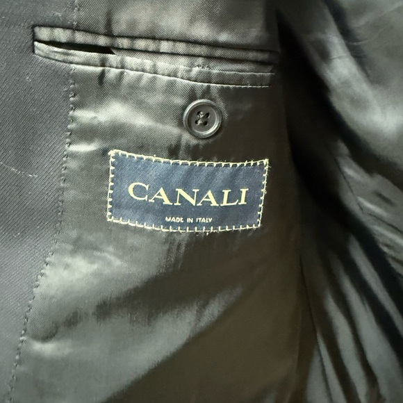 Canali Navy Double-Breasted Blazer 42R - Picture 3 of 4